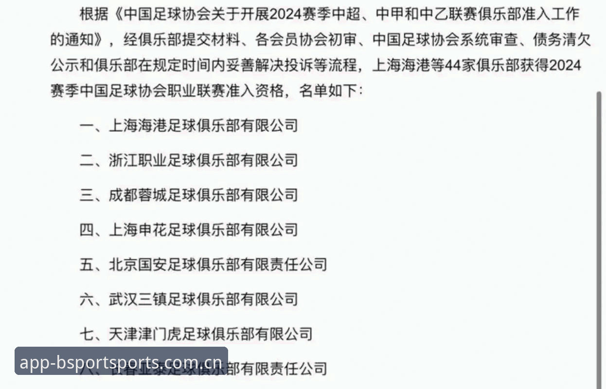 中国足协第三批禁足名单深度评测：B体育平台带你透视行业整顿全貌
